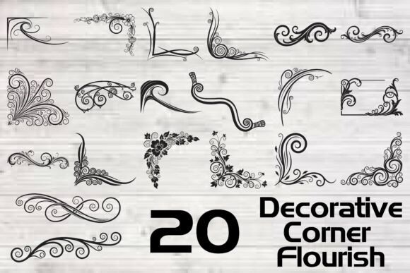 Download Decorative Corner Flourish - Decorative corner flourish Collection