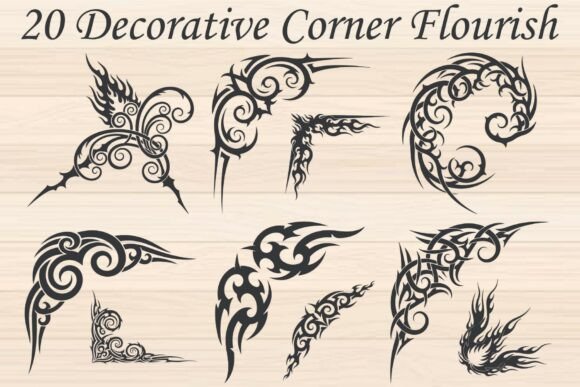 Download Decorative Corner Flourish - Decorative corner flourish Collection