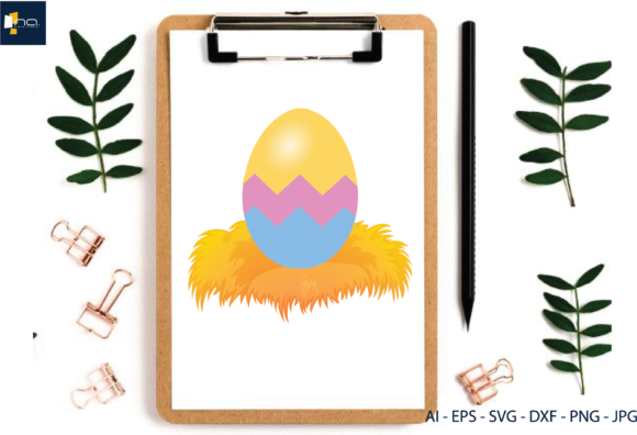 Download Easter Decorative Eggs on Straw - Decorative eggs Collection